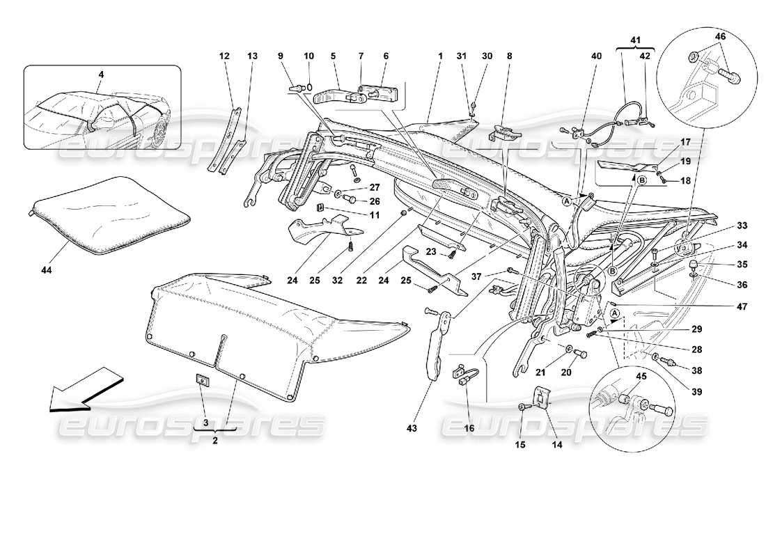 a part diagram from the ferrari 355 parts catalogue