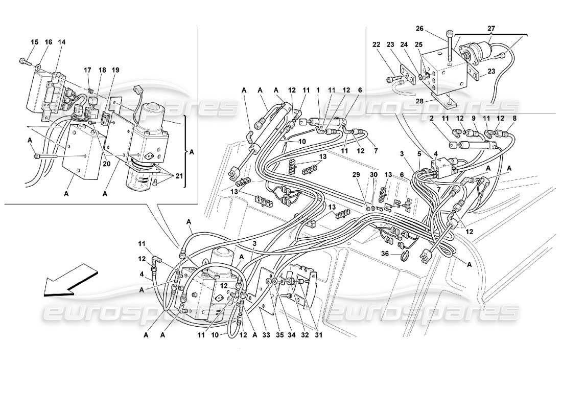 a part diagram from the ferrari 355 parts catalogue