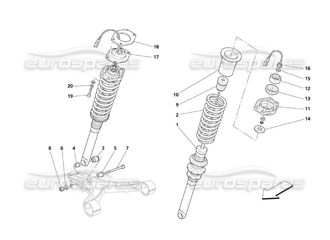 part diagram containing part number 205010