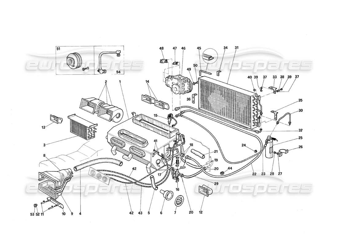 a part diagram from the maserati quattroporte (1967-1979) parts catalogue