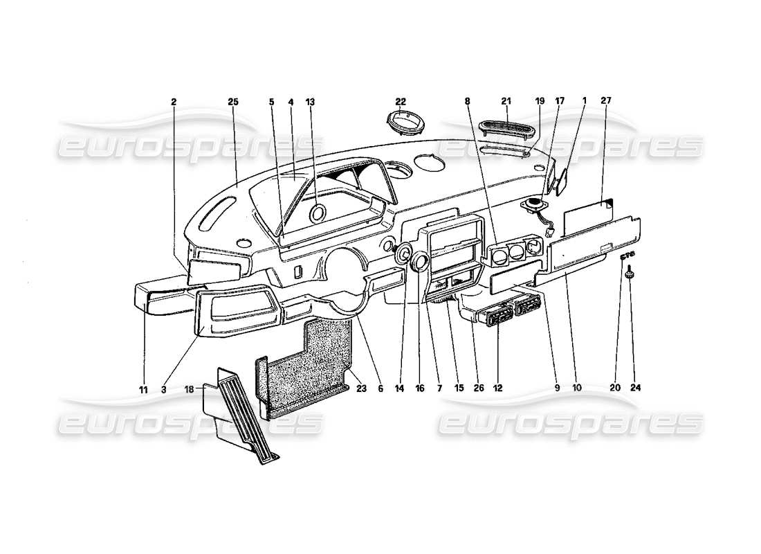 a part diagram from the ferrari 328 parts catalogue