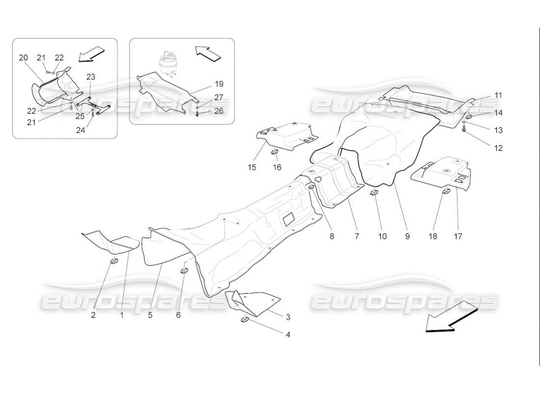 a part diagram from the maserati qtp. (2007) 4.2 f1 parts catalogue