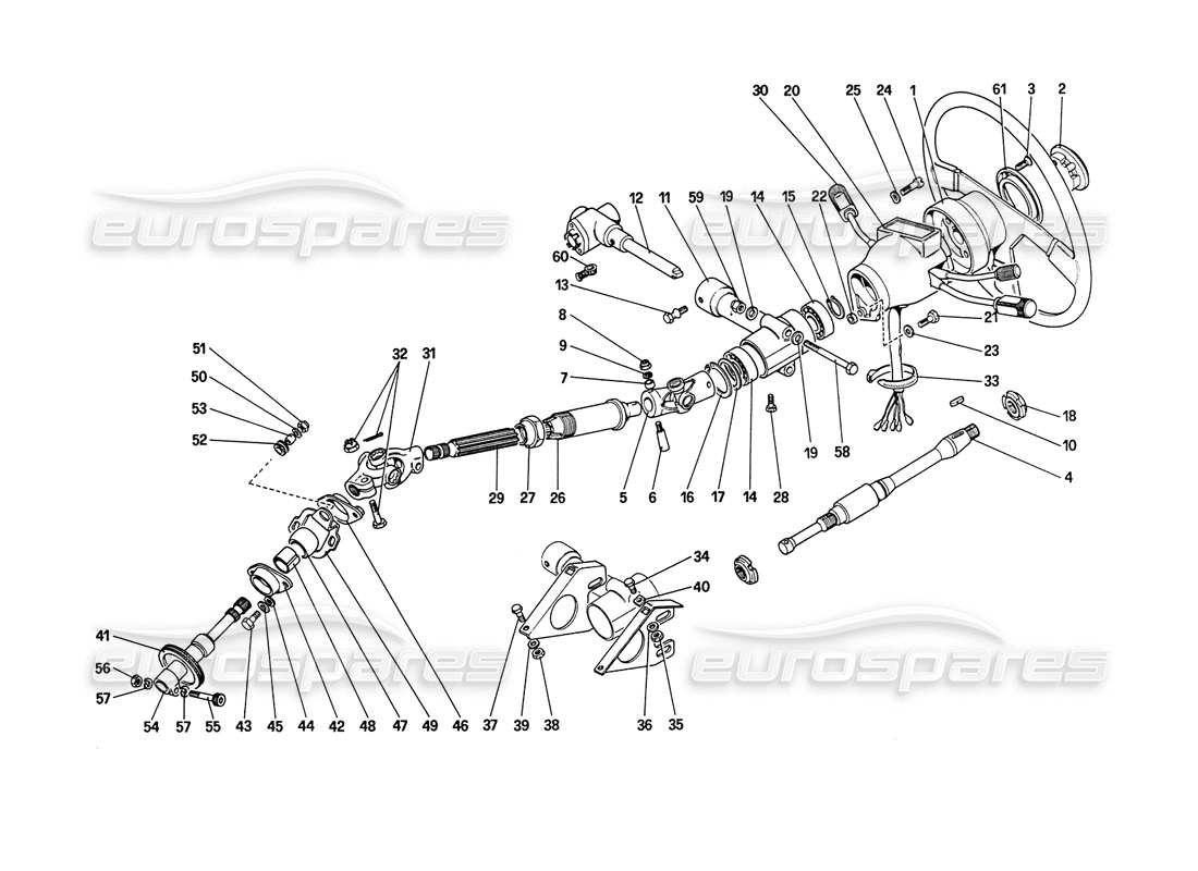 a part diagram from the ferrari 208 parts catalogue