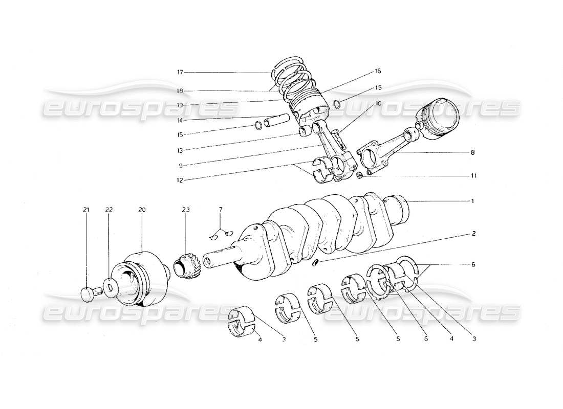 a part diagram from the ferrari 308 parts catalogue