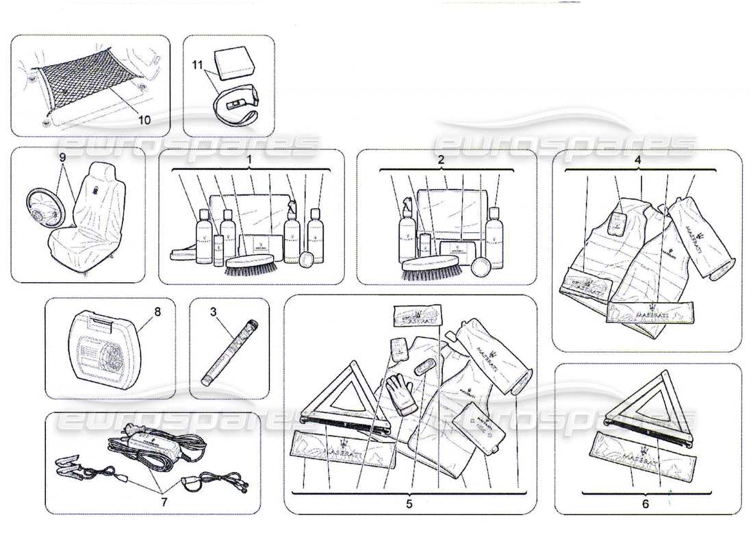 a part diagram from the maserati quattroporte m139 (2005-2013) parts catalogue