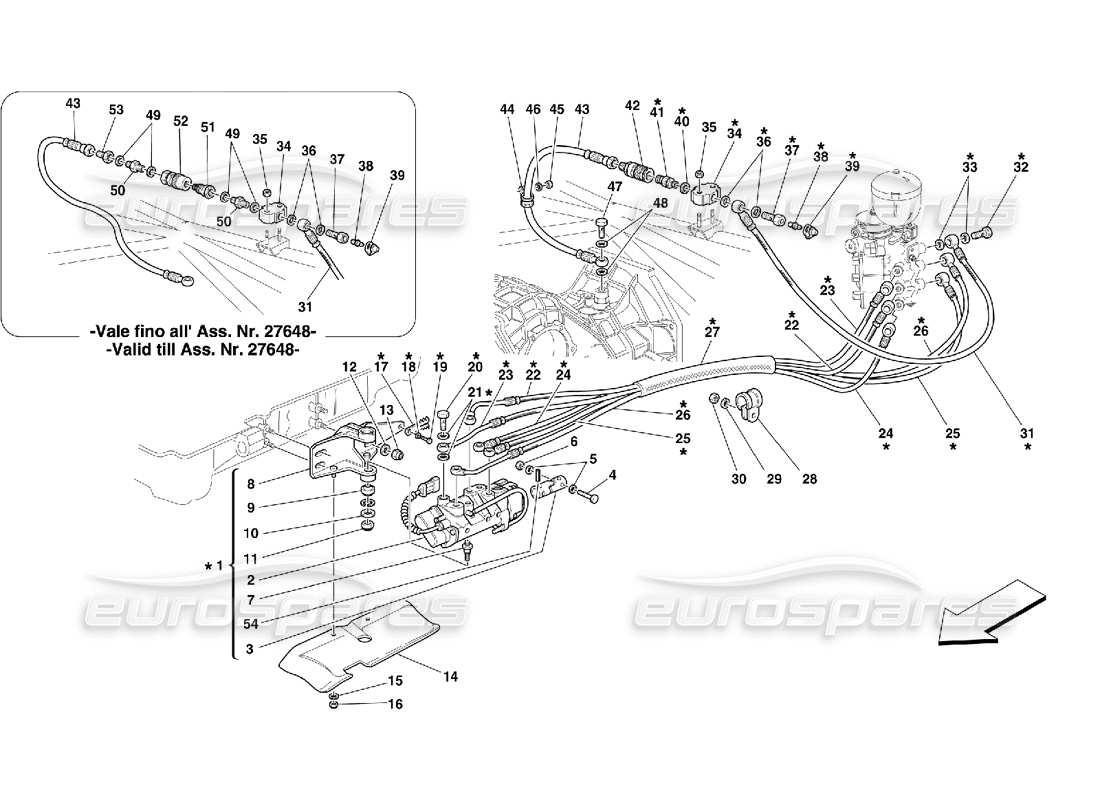 a part diagram from the ferrari 355 parts catalogue
