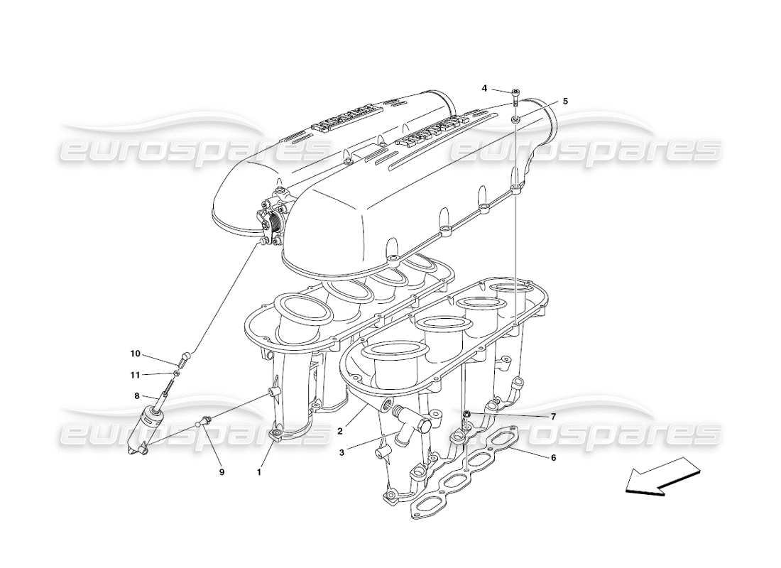 a part diagram from the ferrari 430 parts catalogue