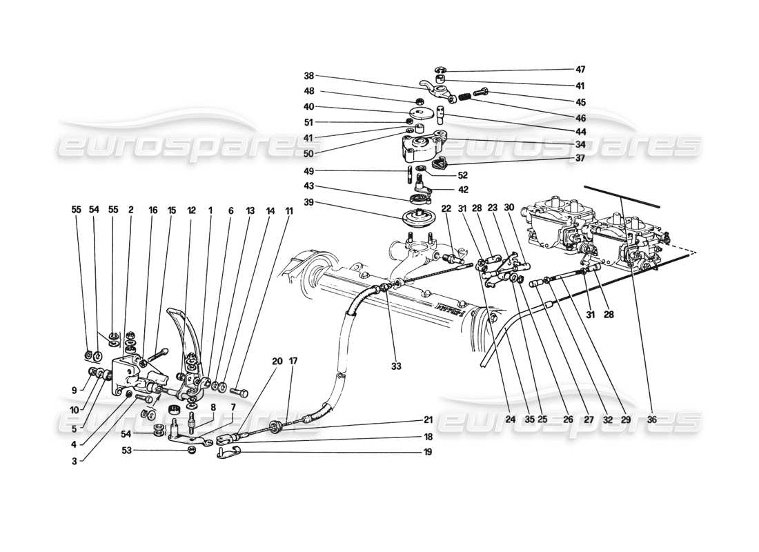 a part diagram from the ferrari 308 parts catalogue