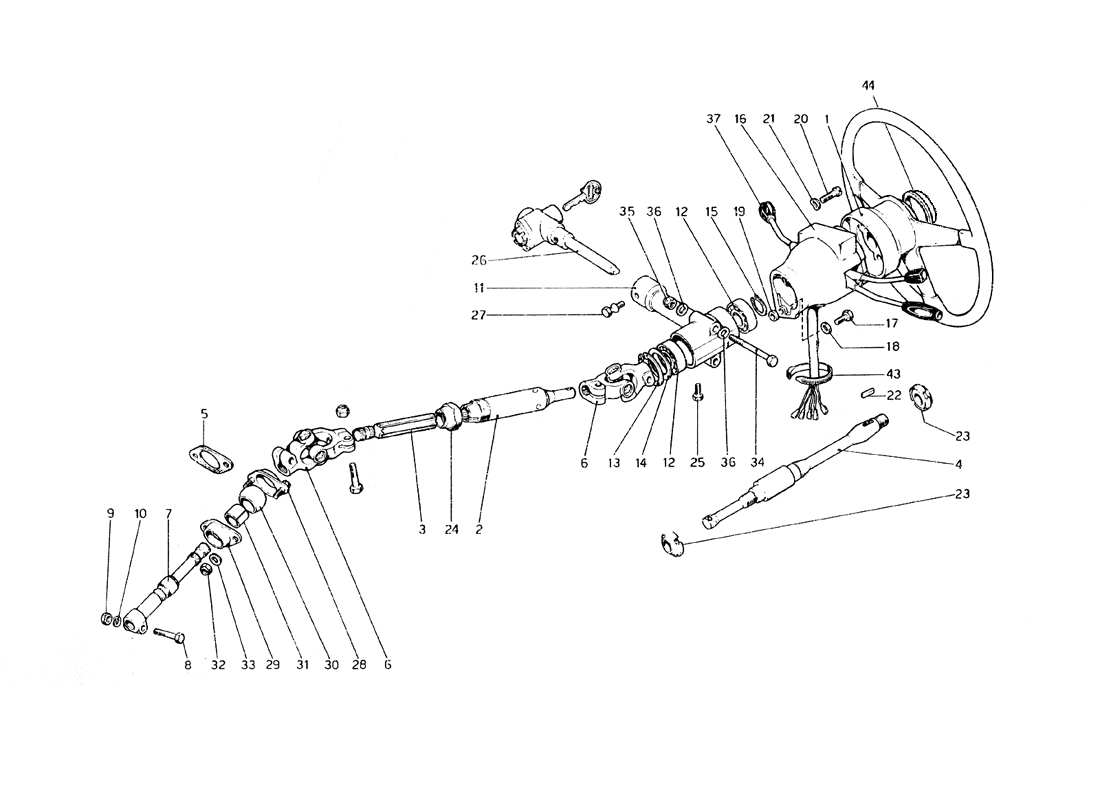 a part diagram from the ferrari 308 parts catalogue