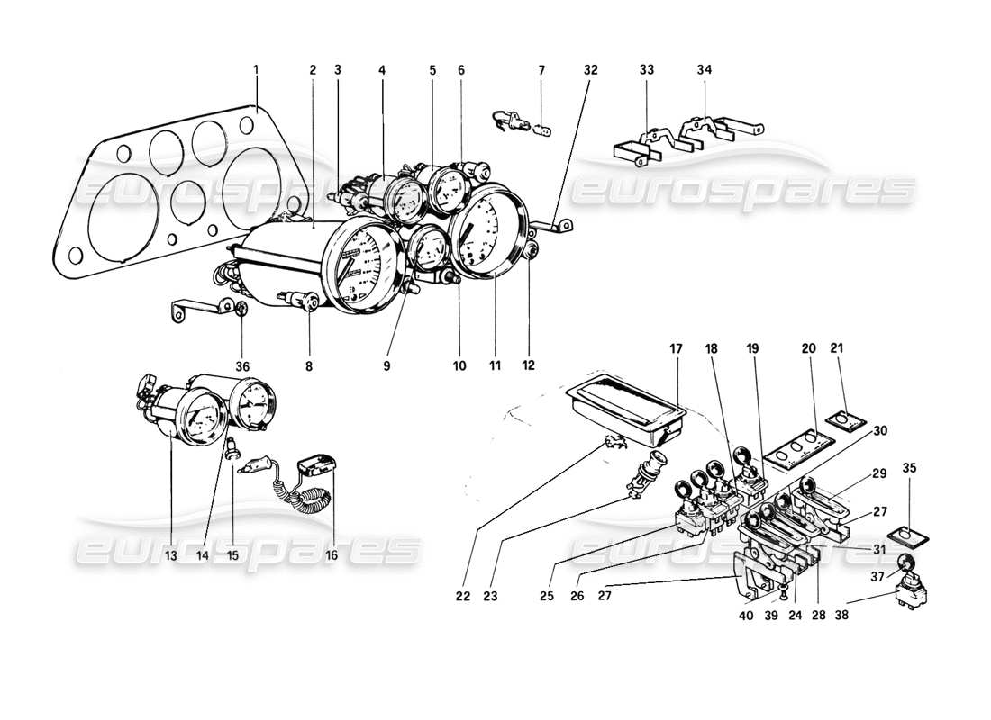a part diagram from the ferrari 308 parts catalogue