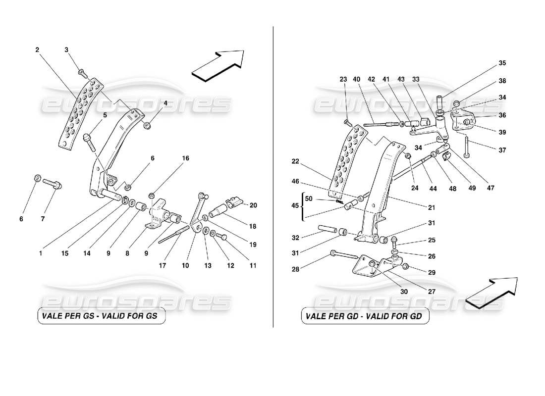a part diagram from the ferrari 355 (2.7 motronic) parts catalogue