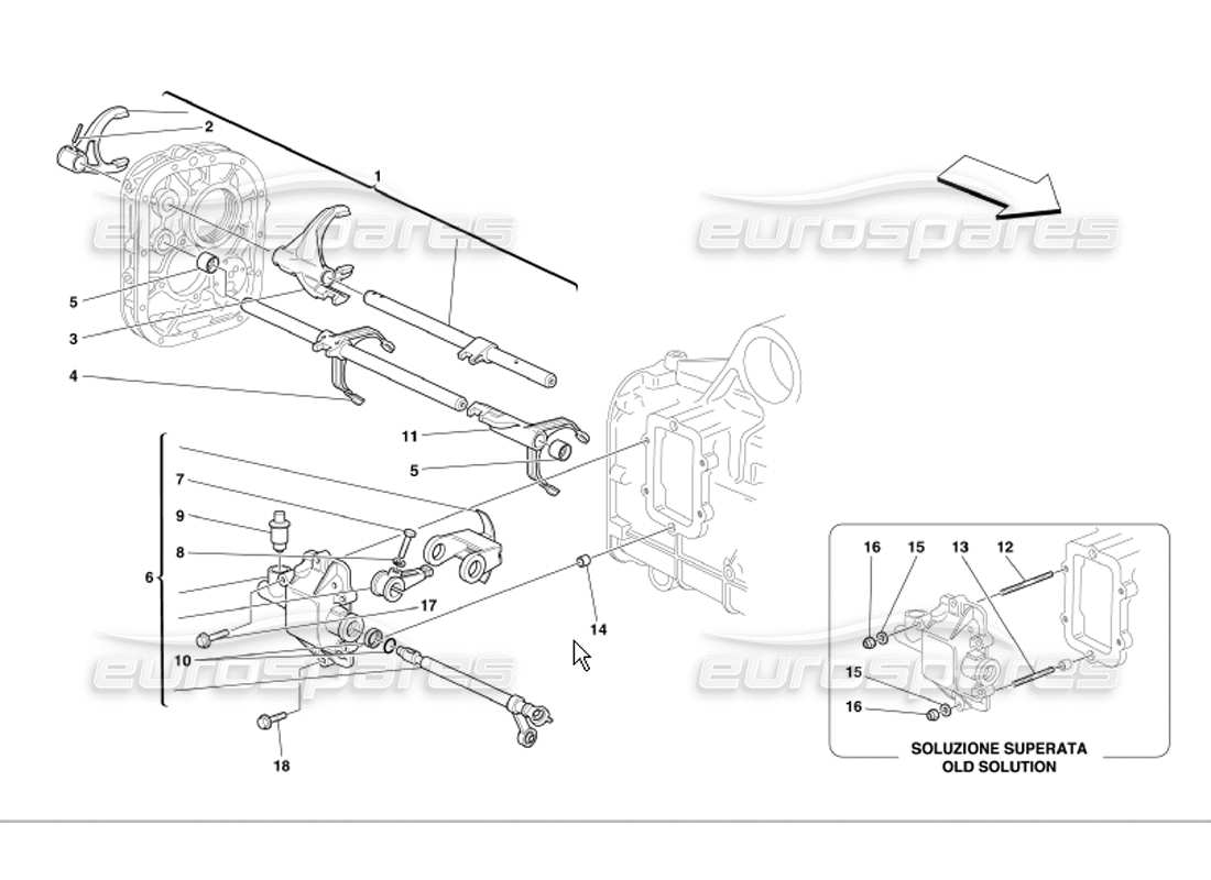 a part diagram from the Ferrari 360 Modena parts catalogue