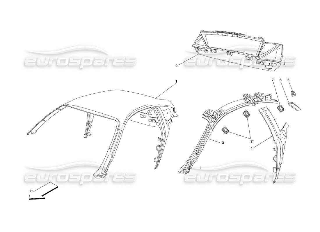 a part diagram from the Ferrari 430 Challenge (2006) parts catalogue