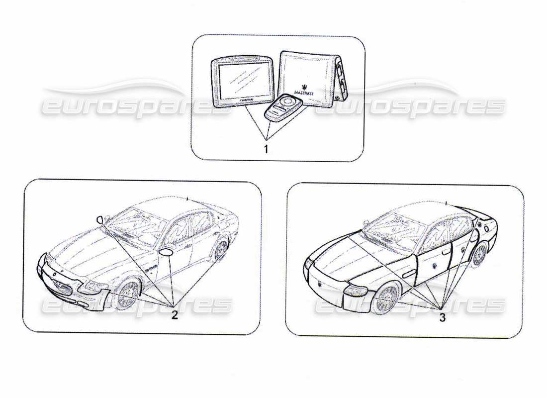 a part diagram from the maserati qtp. (2010) 4.7 parts catalogue