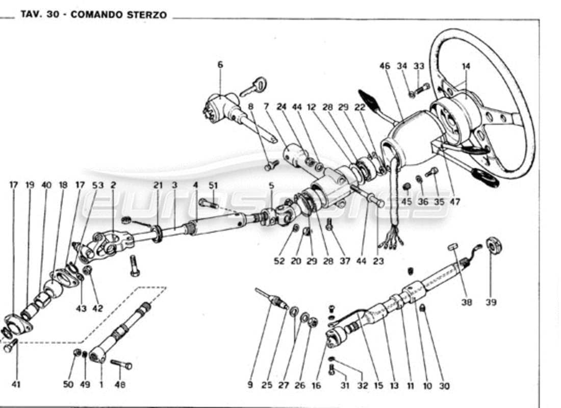 a part diagram from the ferrari 246 parts catalogue