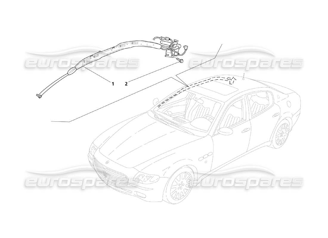 a part diagram from the maserati qtp. (2003) 4.2 parts catalogue