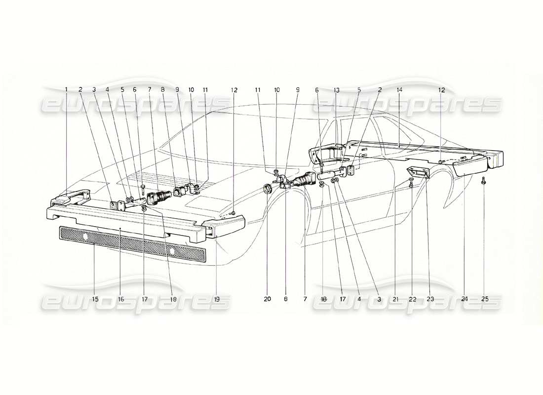 a part diagram from the ferrari 308 parts catalogue