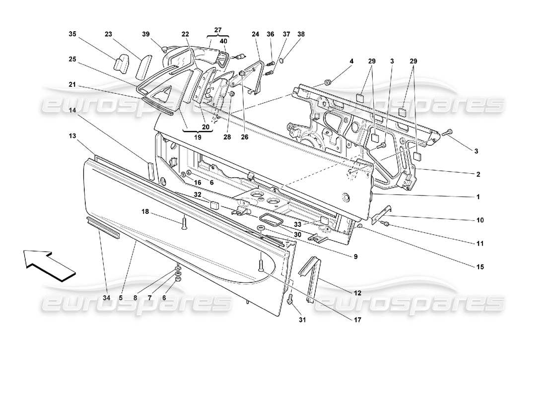 a part diagram from the ferrari 355 parts catalogue