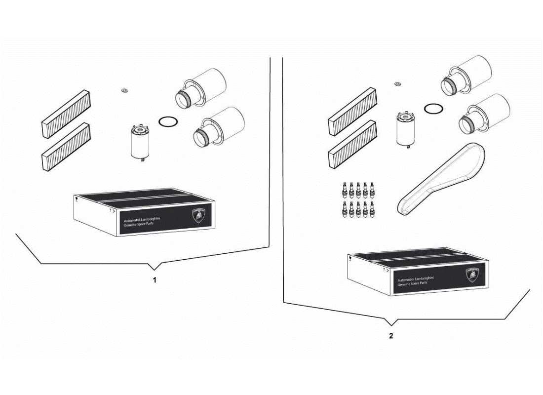 a part diagram from the Lamborghini Gallardo STS II SC parts catalogue