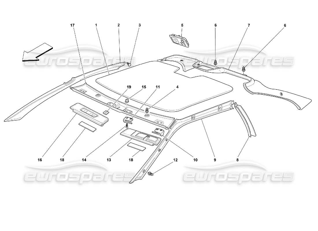 a part diagram from the ferrari 355 parts catalogue