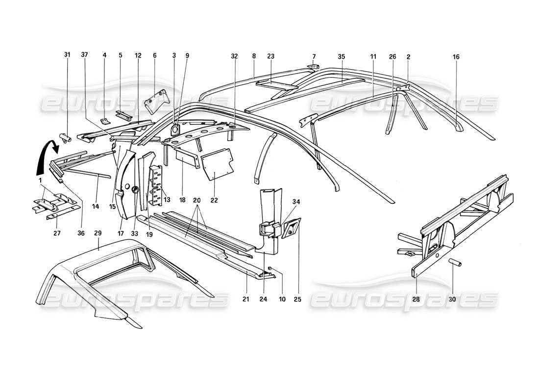 a part diagram from the ferrari 308 parts catalogue