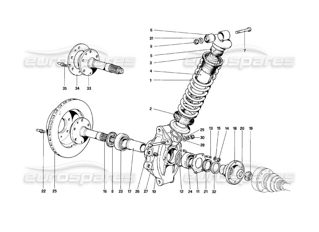 a part diagram from the ferrari 308 parts catalogue