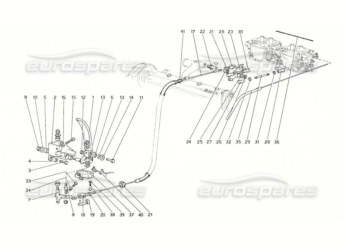 a part diagram from the ferrari 308 parts catalogue