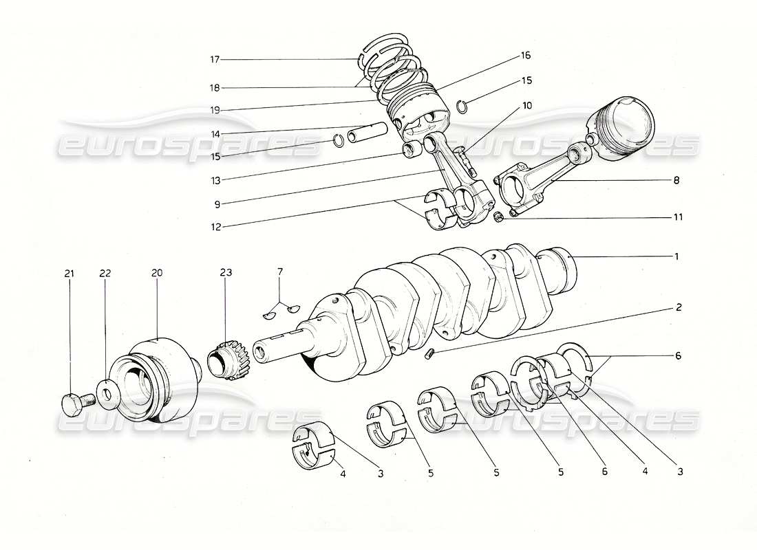 a part diagram from the ferrari 308 parts catalogue