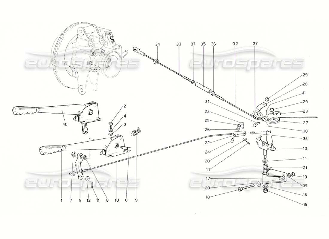 a part diagram from the ferrari 308 parts catalogue