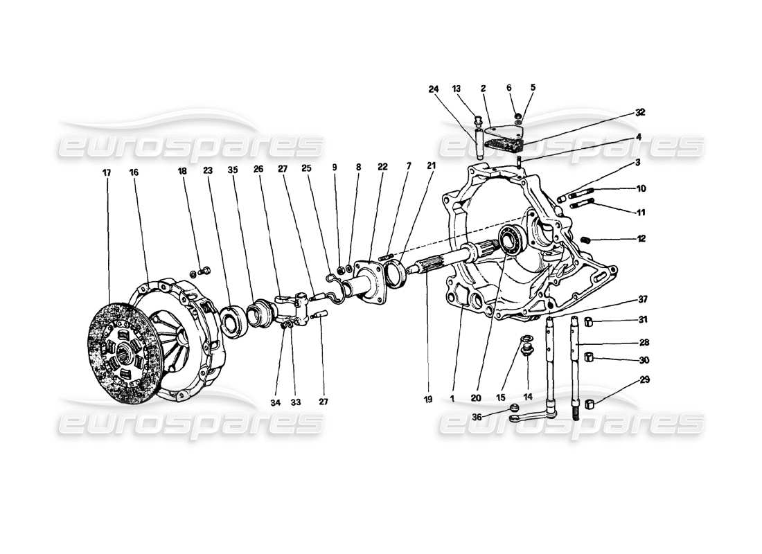 a part diagram from the ferrari 308 parts catalogue