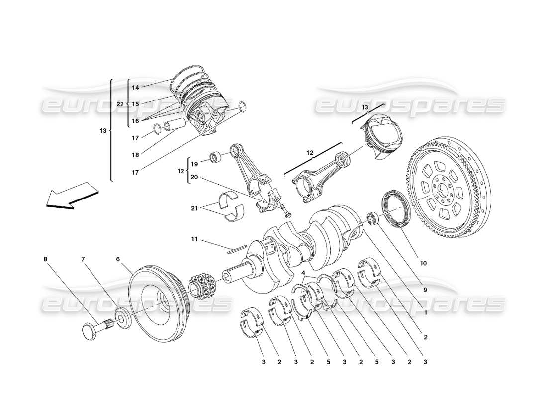 a part diagram from the Ferrari 430 Challenge (2006) parts catalogue