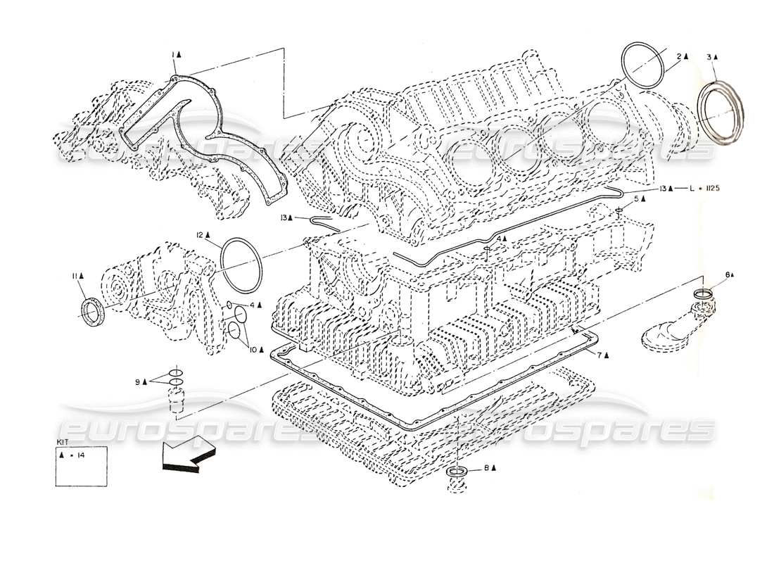 a part diagram from the maserati shamal parts catalogue