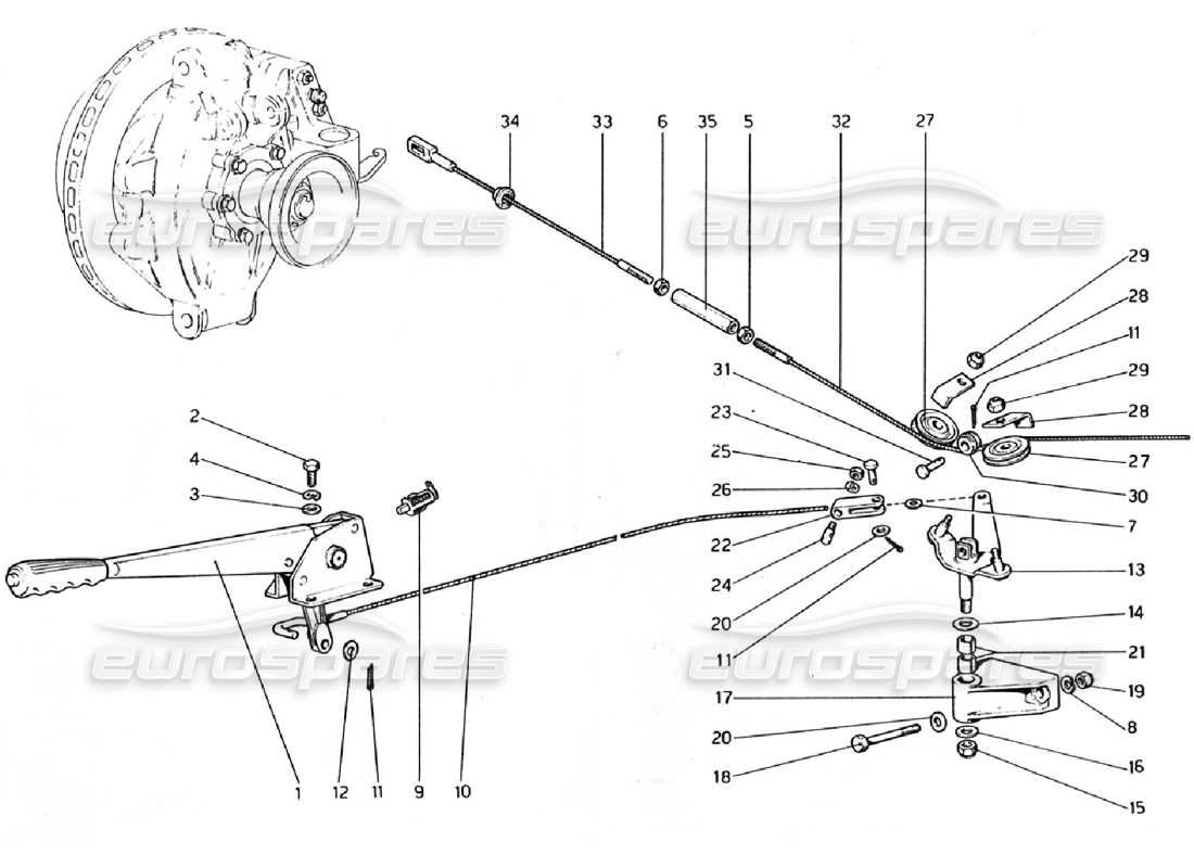 a part diagram from the Ferrari 308 GTB (1976) parts catalogue