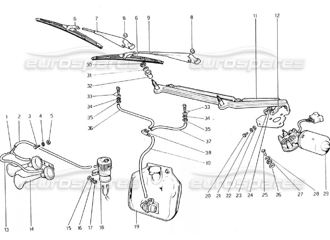 a part diagram from the ferrari 308 parts catalogue