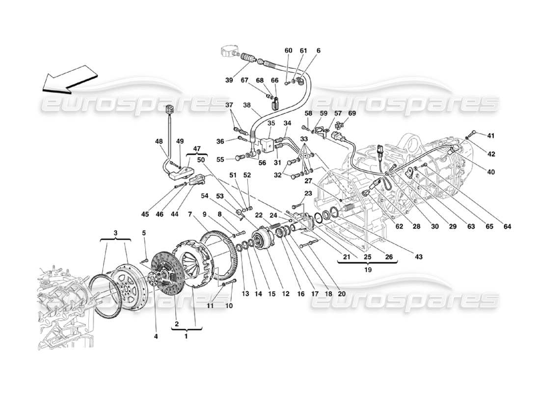 a part diagram from the ferrari 360 parts catalogue