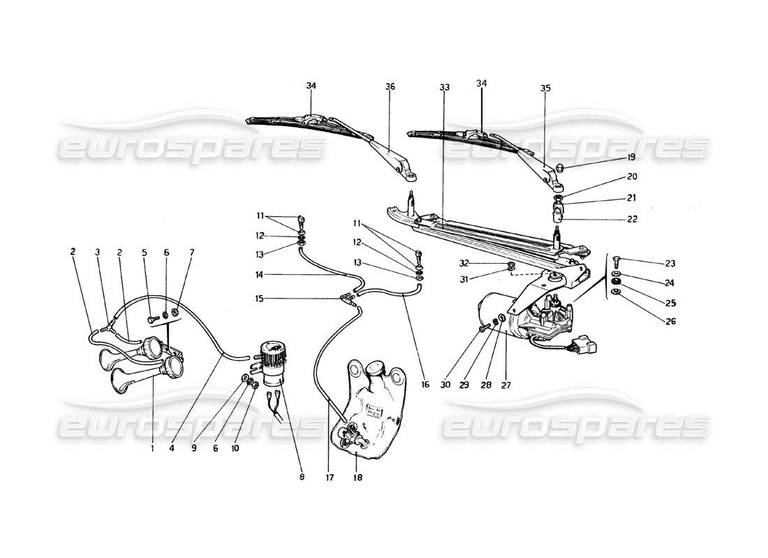 a part diagram from the ferrari 308 parts catalogue