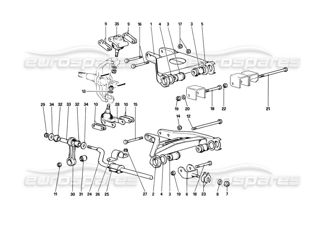 a part diagram from the ferrari 308 parts catalogue