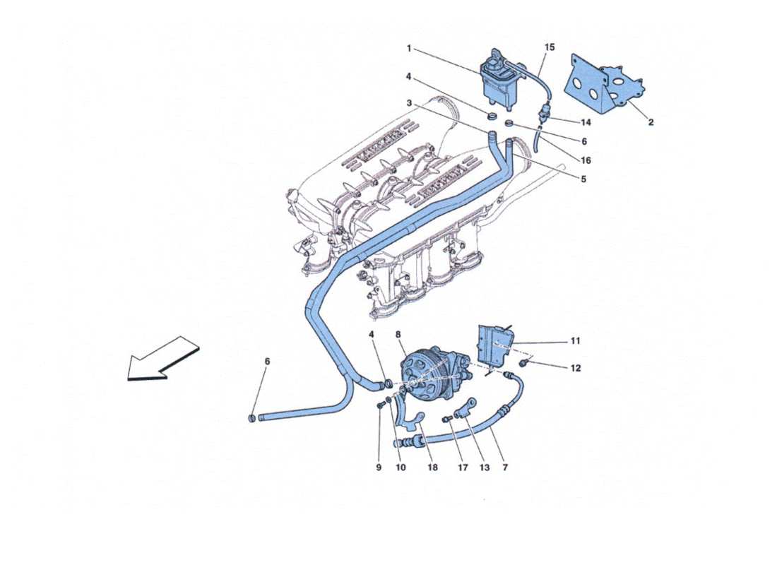VIEW PARTS DIAGRAMS FROM THE FERRARI 458 CHALLENGE PARTS CATALOGUE a part diagram from the ferrari 458 challenge parts catalogue