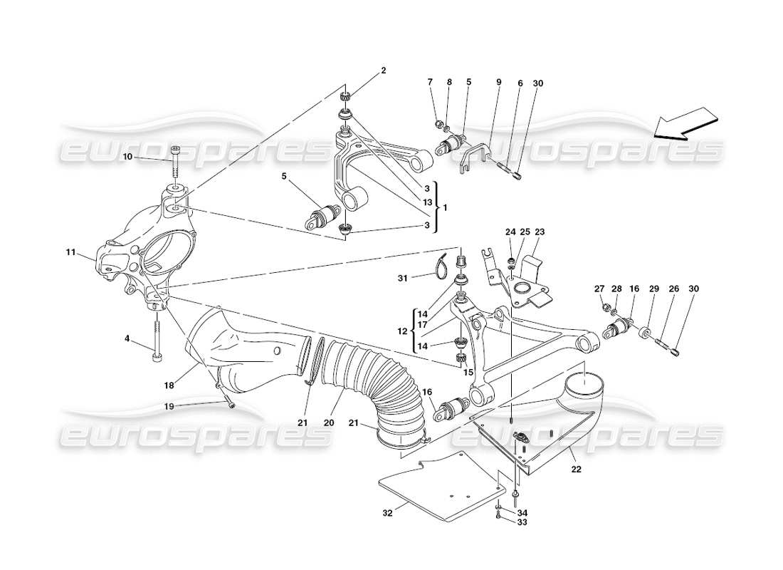 a part diagram from the Ferrari 430 Challenge (2006) parts catalogue