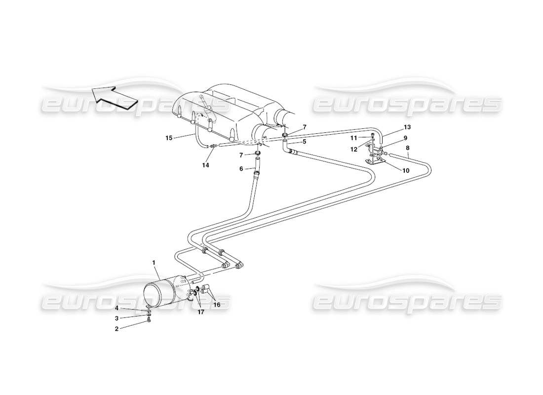 a part diagram from the ferrari 430 challenge (2006) parts catalogue