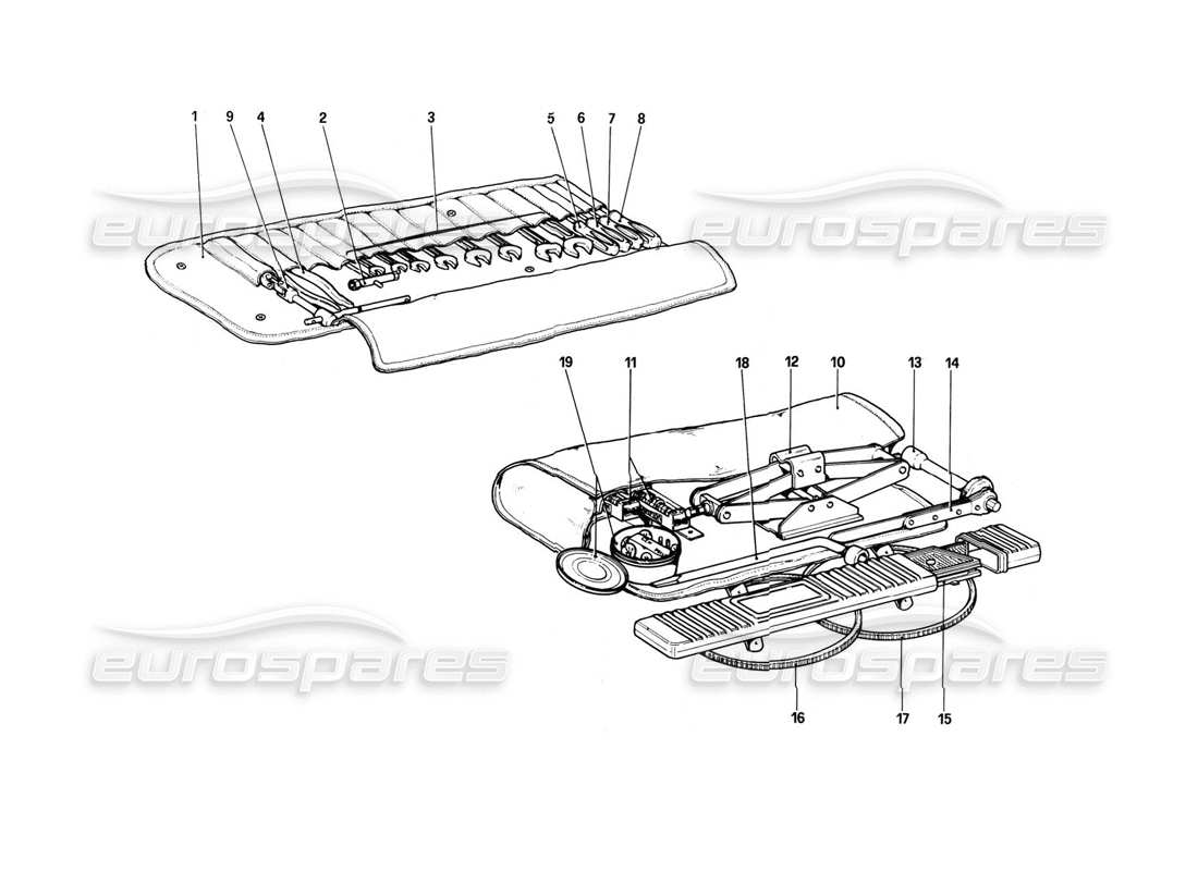 a part diagram from the ferrari 308 parts catalogue