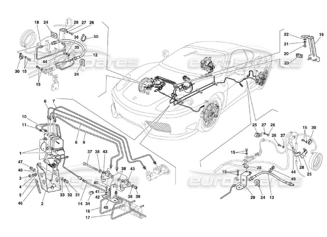 a part diagram from the ferrari 360 parts catalogue