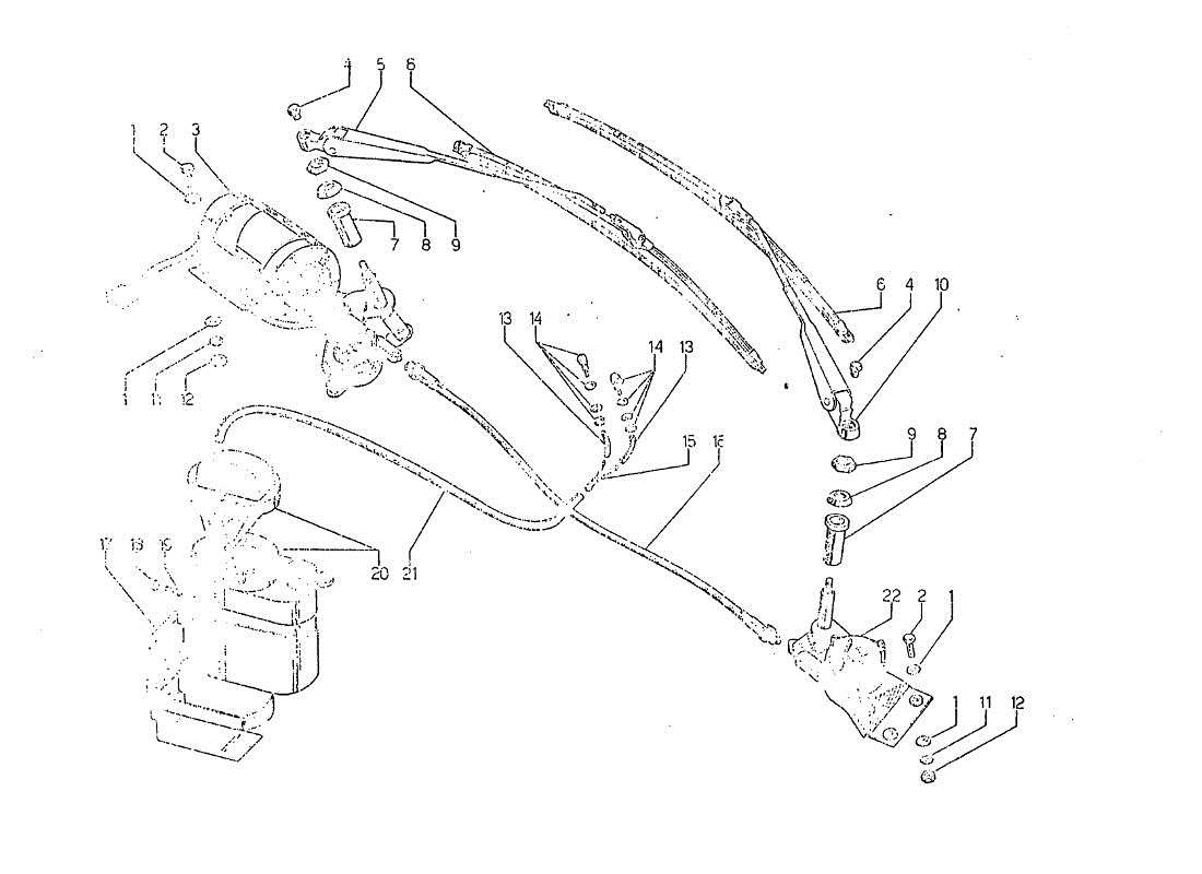 a part diagram from the lamborghini jarama parts catalogue