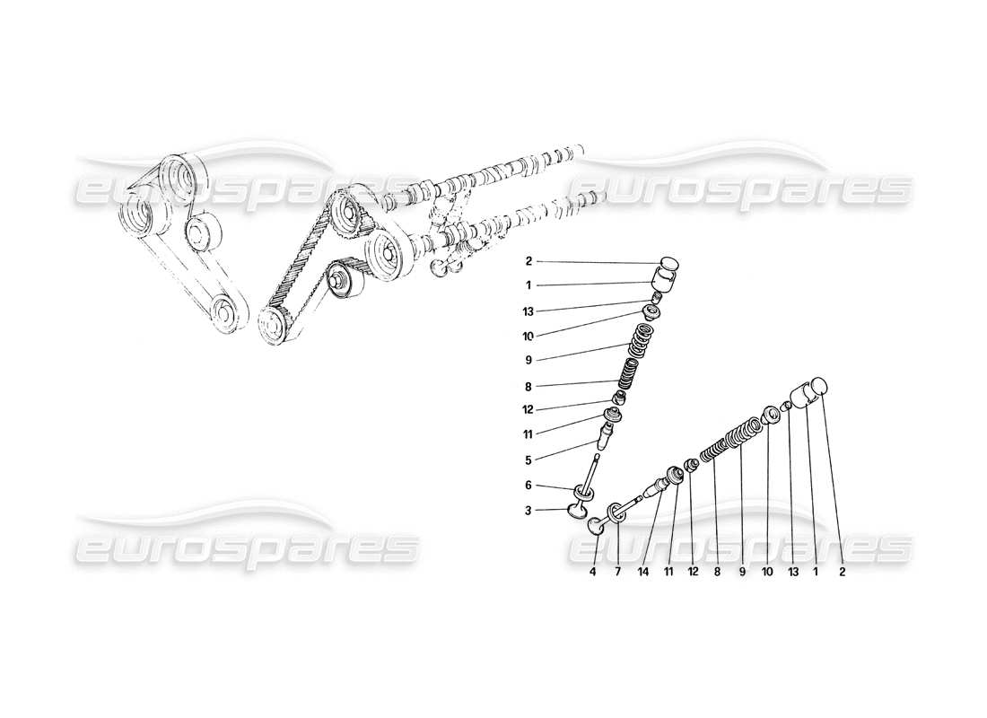 a part diagram from the ferrari 328 parts catalogue