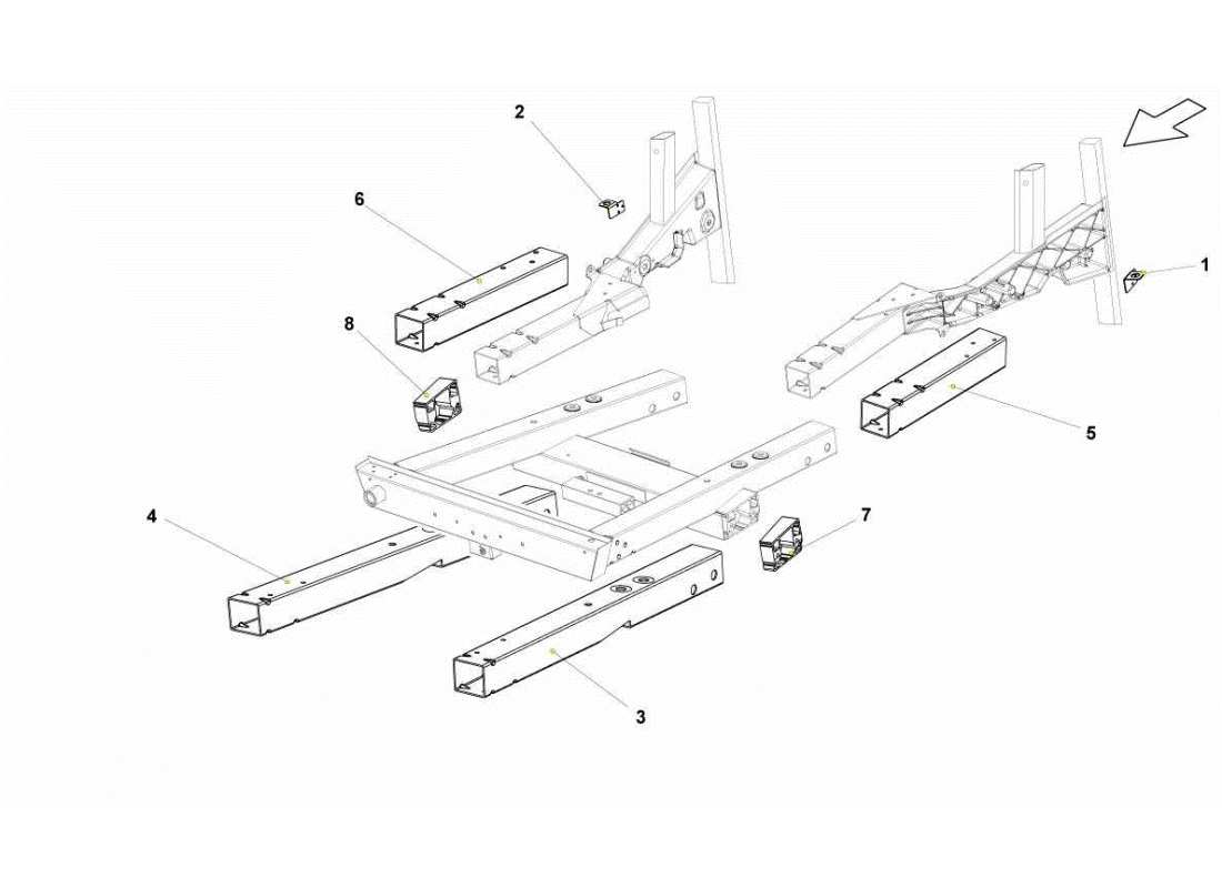 a part diagram from the lamborghini gallardo sts ii sc parts catalogue