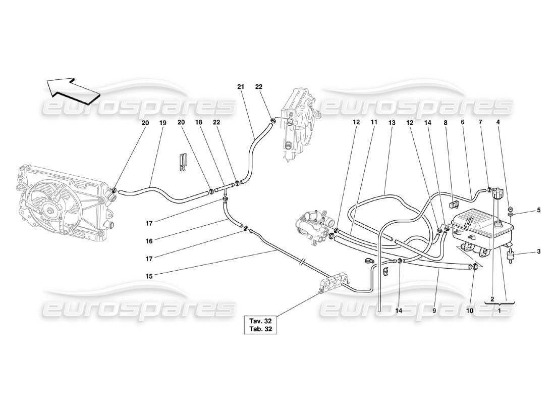 a part diagram from the Ferrari 360 Challenge (2000) parts catalogue