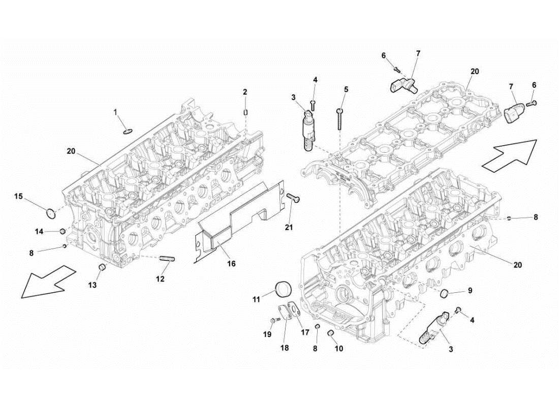 a part diagram from the Lamborghini Gallardo STS II SC parts catalogue