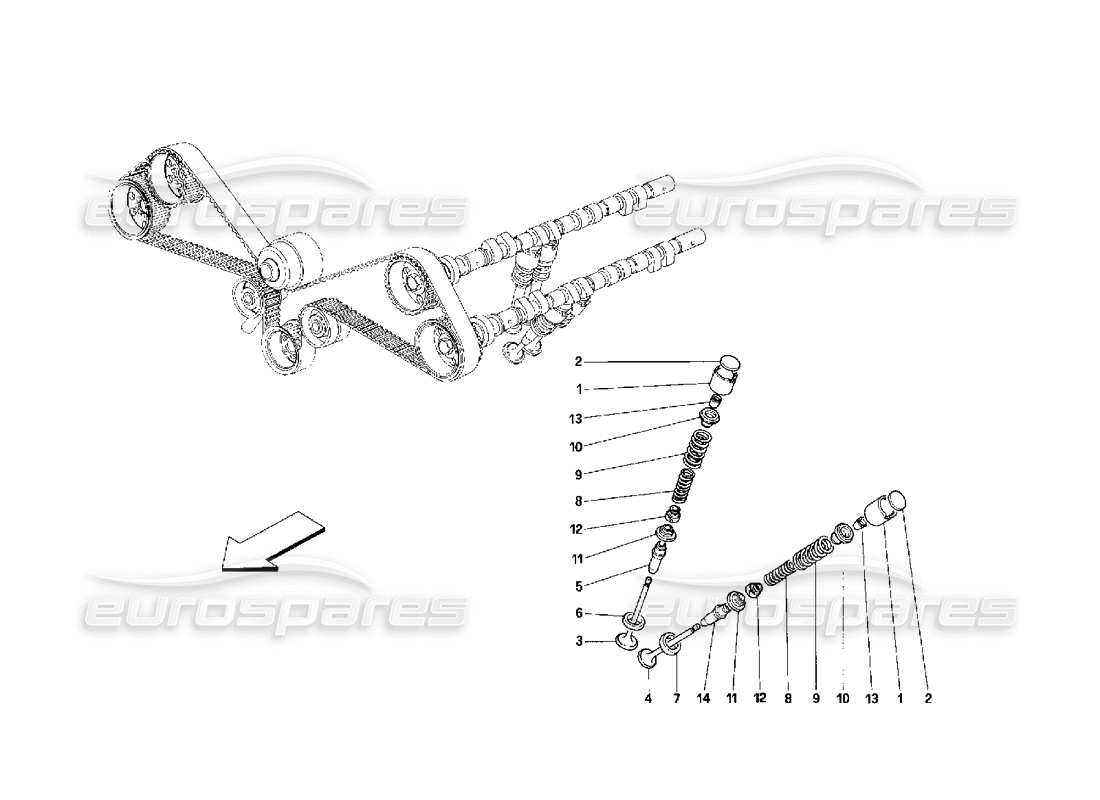 a part diagram from the ferrari 348 parts catalogue