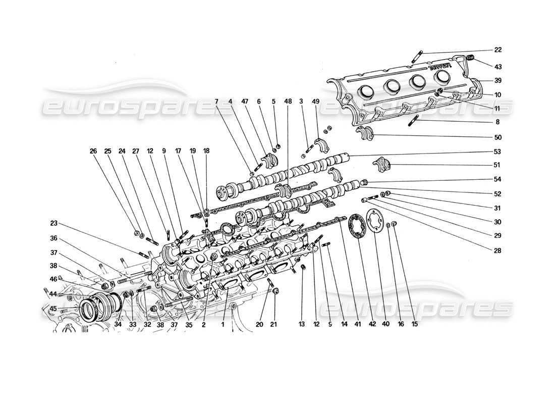a part diagram from the ferrari 328 parts catalogue