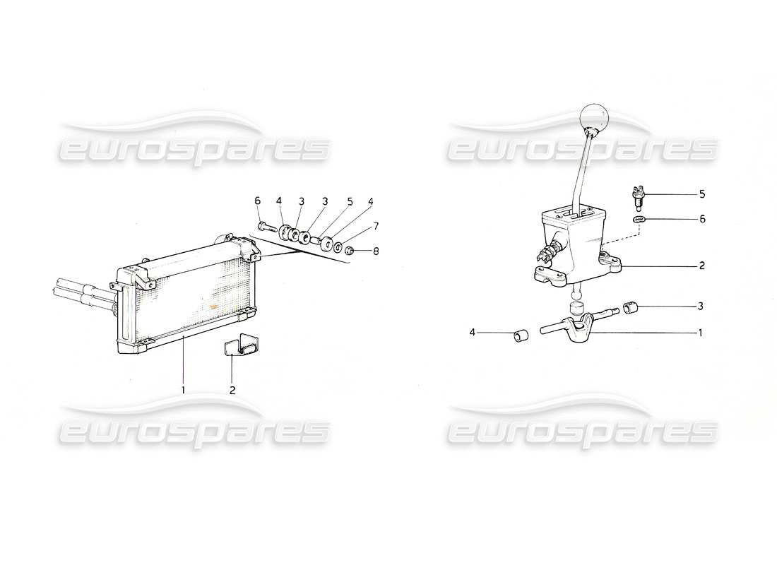 VIEW PARTS DIAGRAMS FROM THE FERRARI 308 PARTS CATALOGUE a part diagram from the ferrari 308 parts catalogue